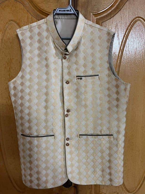 Fancy branded (wedding wear) waistcoat and men's kurta 8