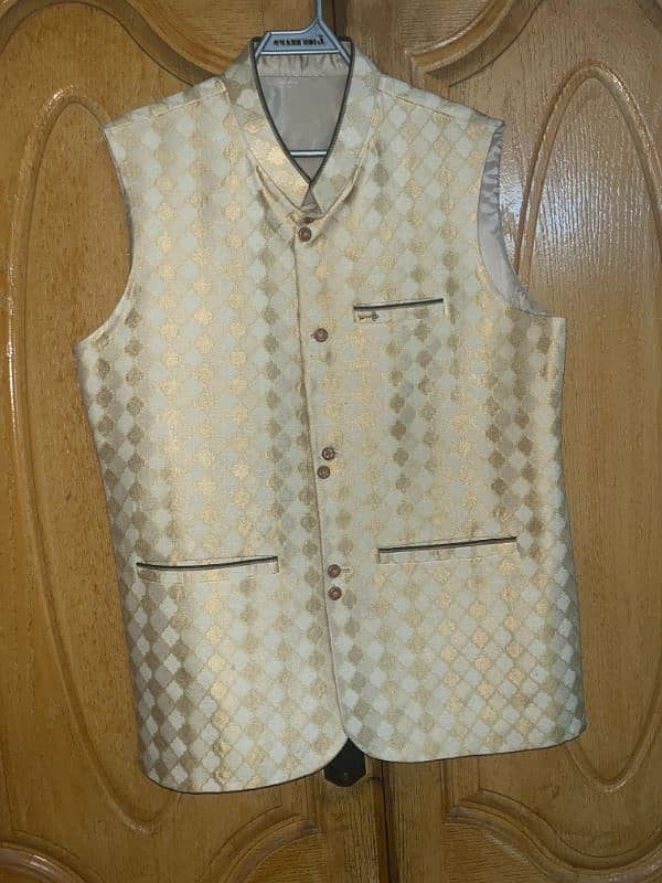 Fancy branded (wedding wear) waistcoat and men's kurta 9