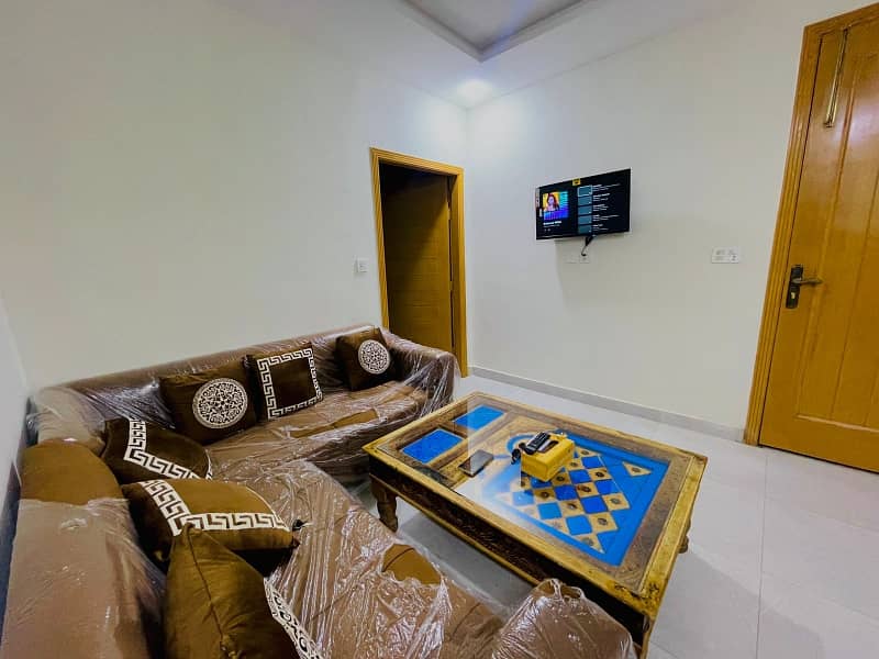 Two Bedrooms Apartment Fully Furnished Available For Rent In Behira Town Phase 8 Beautiful Location 1