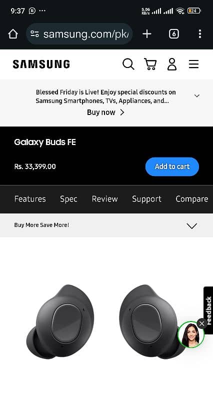 SAMSUNG GALAXY BUDS FE NEW 7