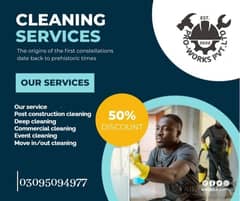 Deep cleaning/Construction/Commercial/Event/General cleaning/Office c