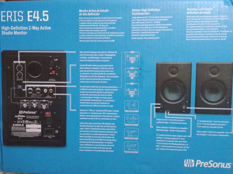 Studio Moniters ( PreSonus Eris E4.5 inch) 0