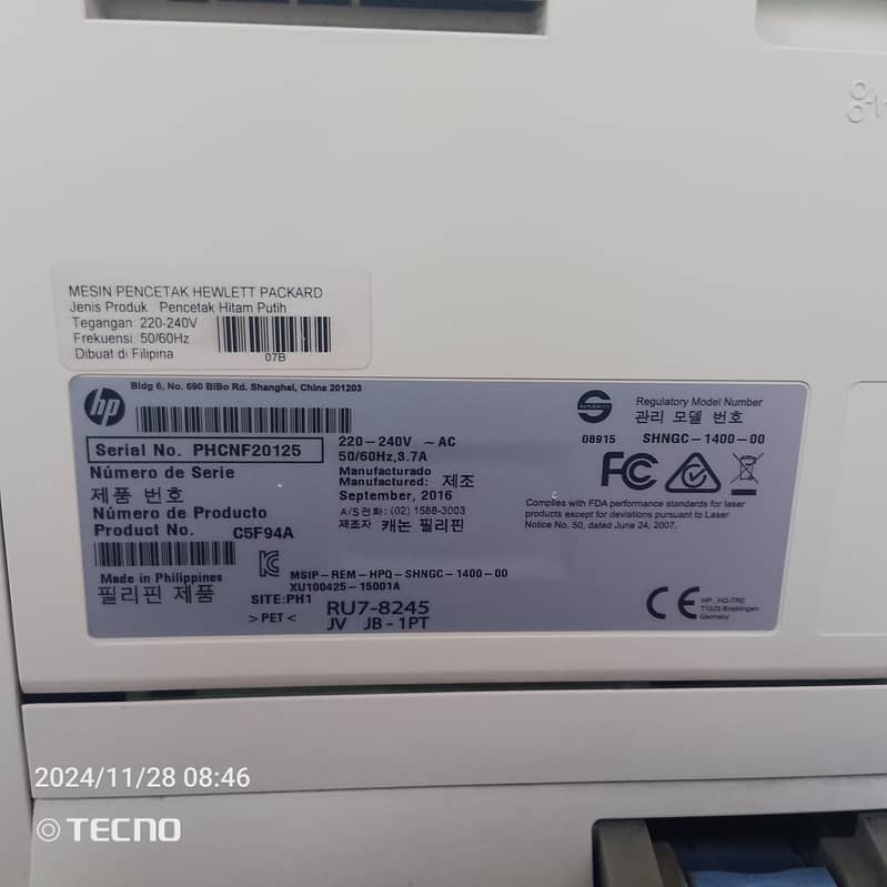 HP LaserJet Pro M402dn Printer 7