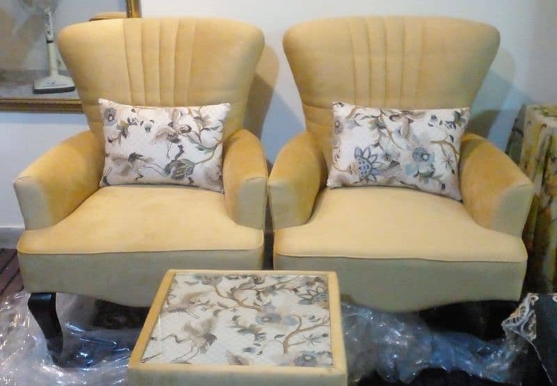 Very beautiful heavy Luxury room coffee chairs with table03335138001 9