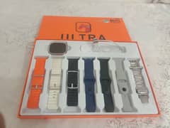 Ultra Smartwatch 10 by 10 With 7 STRAPS OPEN BOX