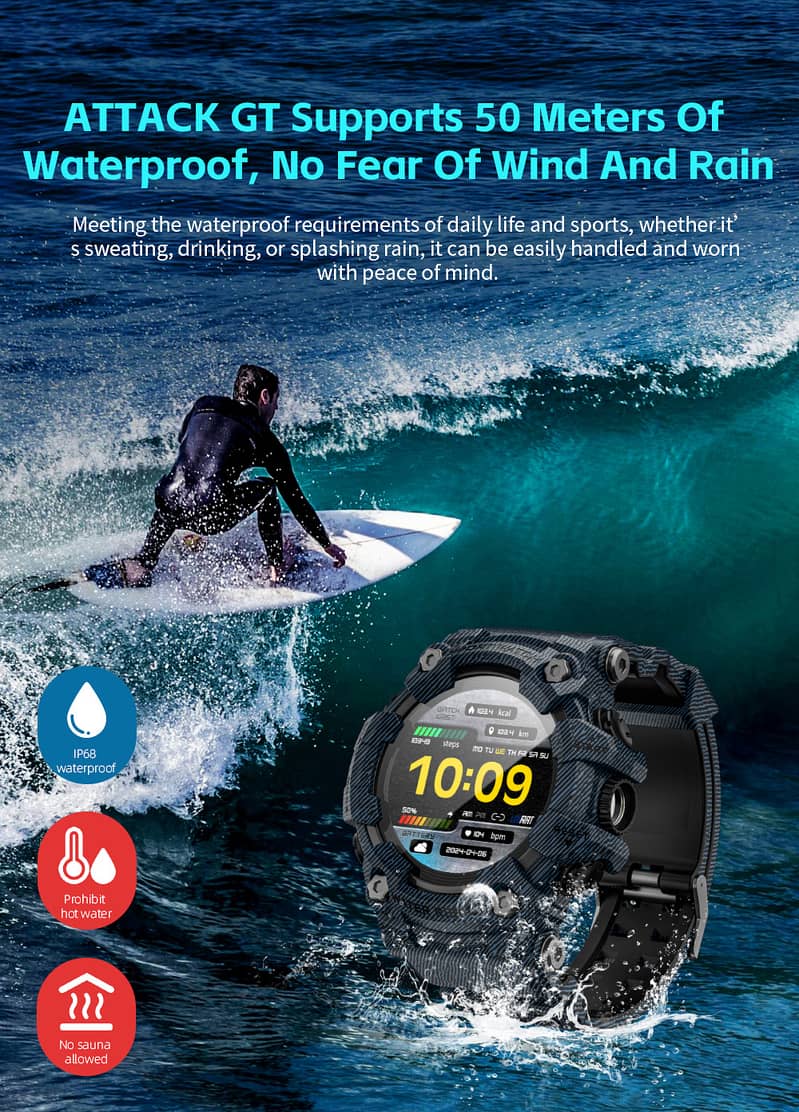 Lokmat Sports Smartwatch Android, iOS iPhone Waterproof 1