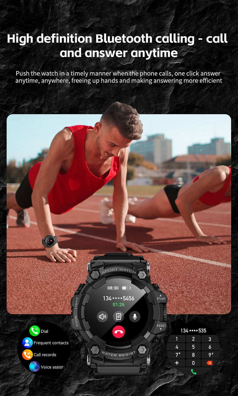 Lokmat Sports Smartwatch Android, iOS iPhone Waterproof 2