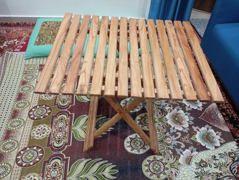 wooden foldable chairs table 2