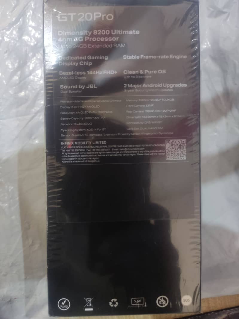 infinix gt 20 pro 24/256 GB Pta approved + 1 year warranty 1