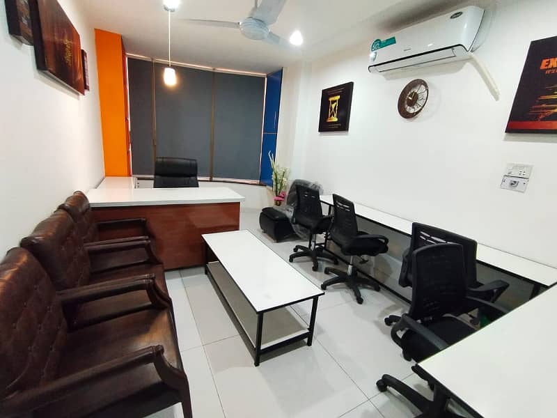 FULLY FURNISHED OFFICE FOR RENT Vip Fully Furnished Brand New Office For Rent Peoples Colony Near D-Ground Faisalabad 12