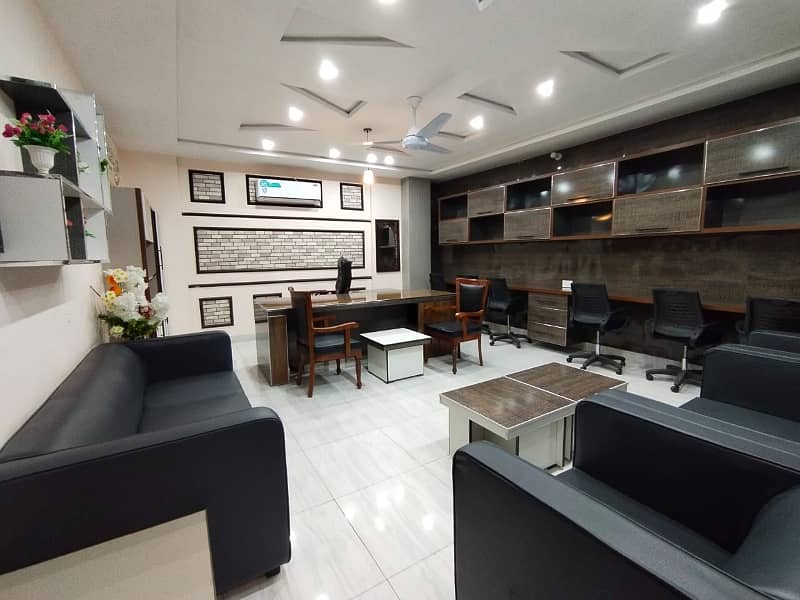 FULLY FURNISHED OFFICE FOR RENT Vip Fully Furnished Brand New Office For Rent Peoples Colony Near D-Ground Faisalabad 1