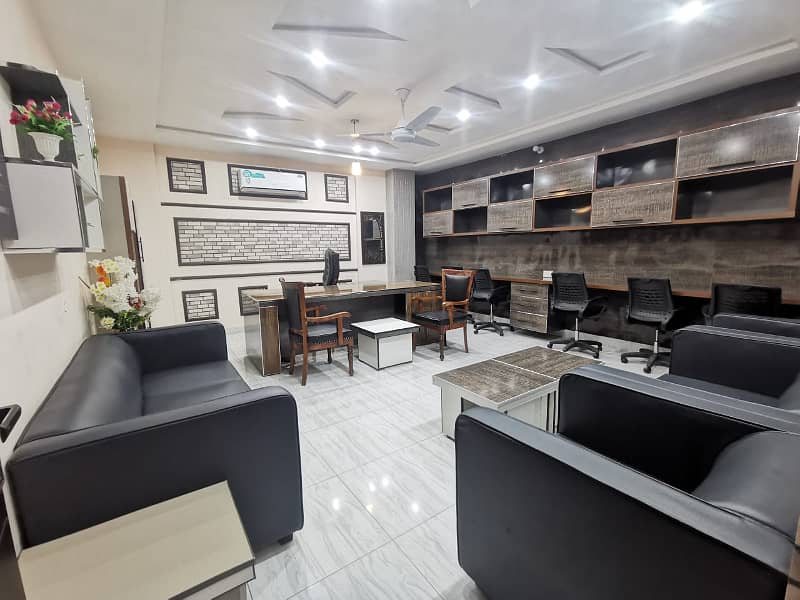 FULLY FURNISHED OFFICE FOR RENT Vip Fully Furnished Brand New Office For Rent Peoples Colony Near D-Ground Faisalabad 3