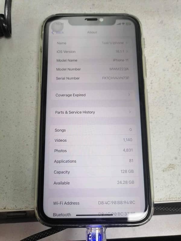 Iphone 11 128 gb PTA APPROVED FU 4