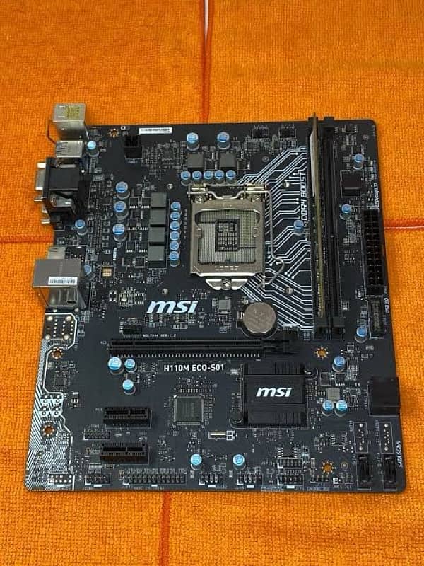 msi 110m eco 6/7 gen motherboard with i7 6th gen 0