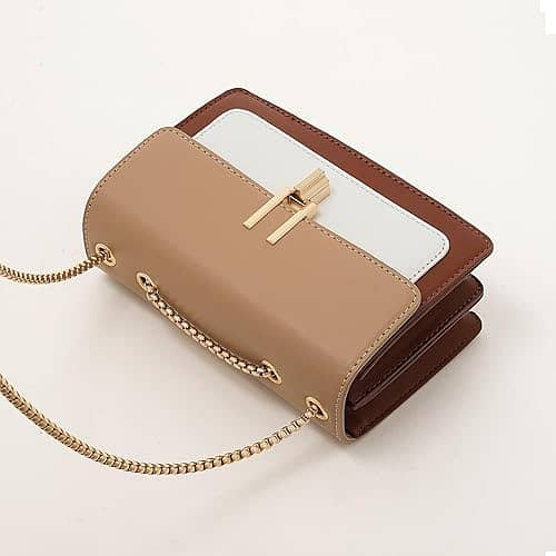 Color-Block Crossbody Bags for Women Leather Cross Body Purses Cute De 3