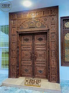 Antique main entrance doors