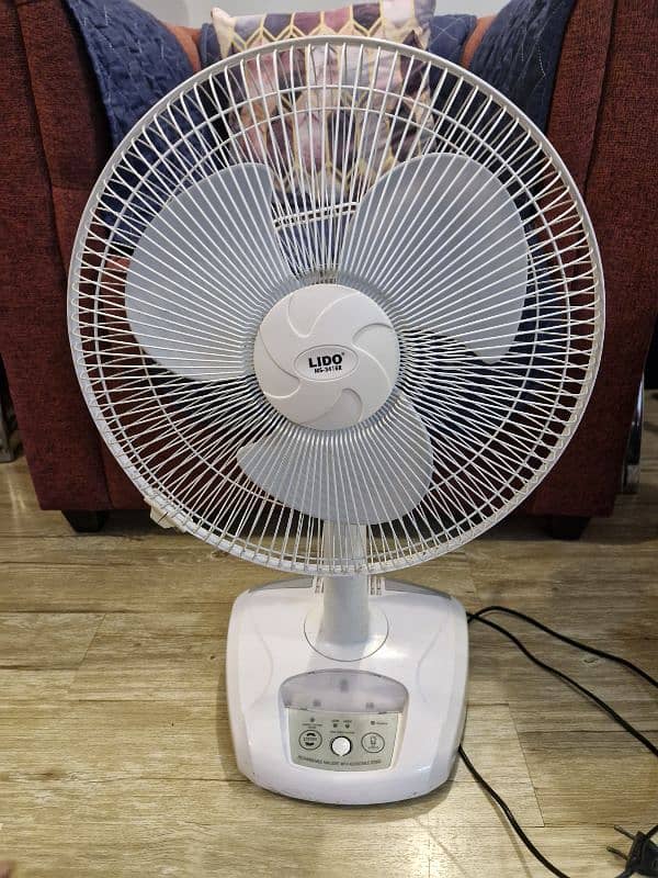 Lido branded adjustable padestal fan 1