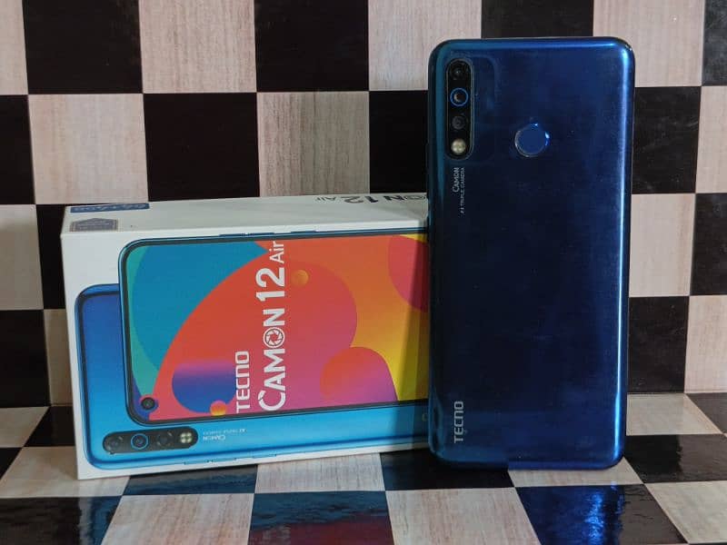 Tecno Camon 12 Air With box & original cable 1