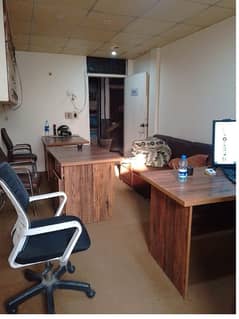 Fully Furnished Area 230 Square Feet Office Available For Rent Real Pictures in Main Boulevard Road Gulberg 3 Lahore