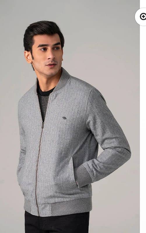 Men Wool Bomber Jacket 3