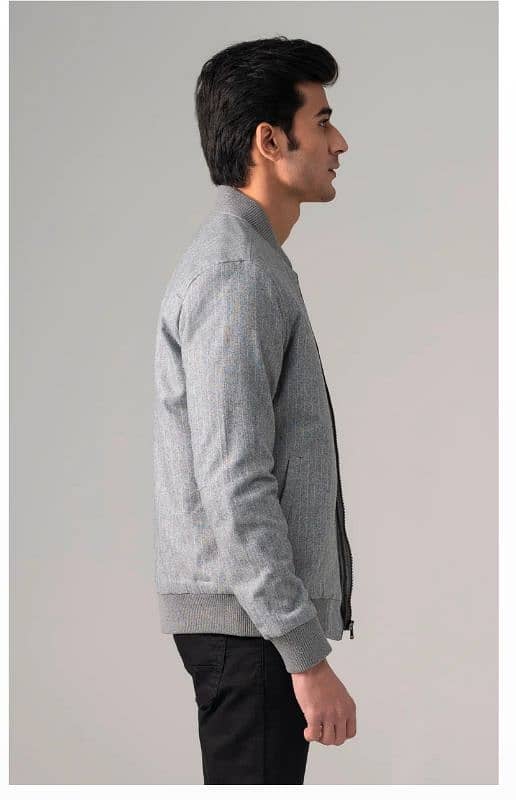 Men Wool Bomber Jacket 4