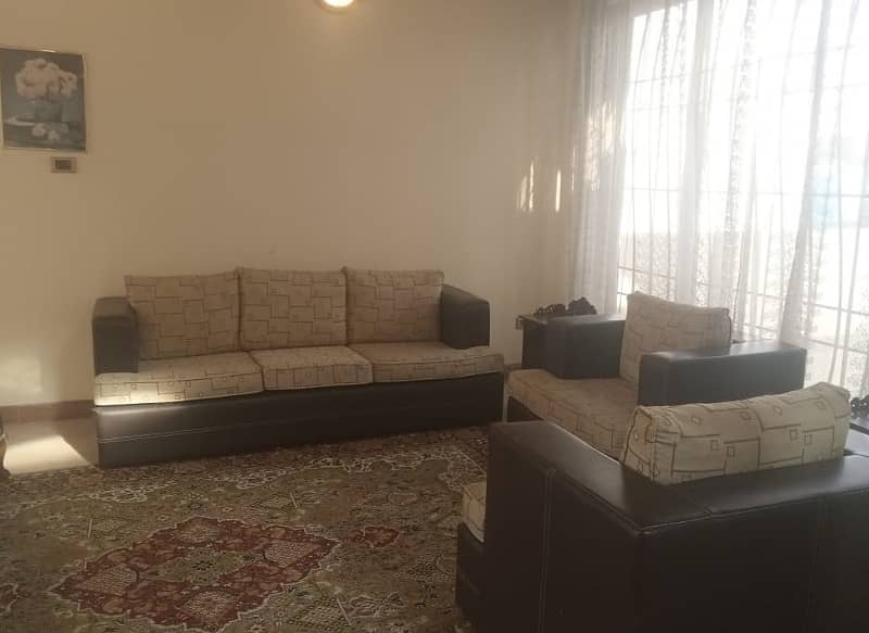 Semi Furnished 01 Kanal Beautiful Upper Portion Lower Portion Locked Available For Rent 0