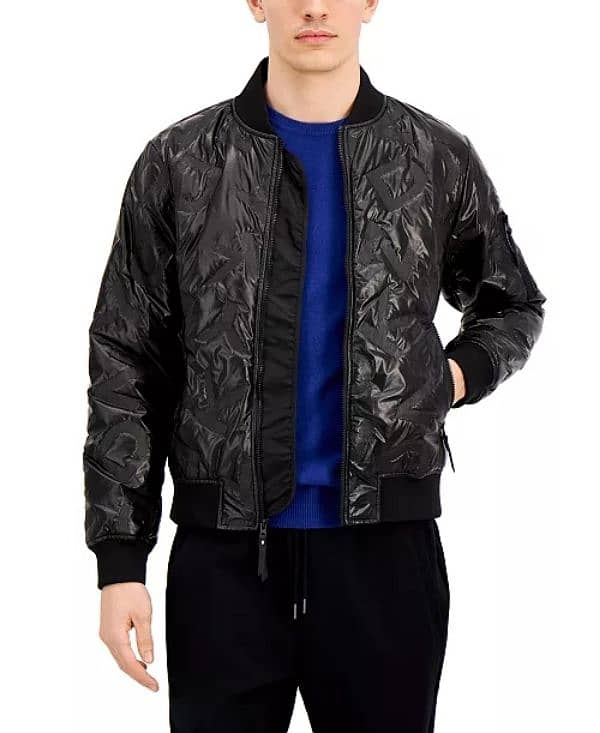 dkny embossed bomber jacket 8