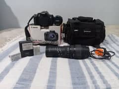 I want to sale my camera canon 700d with box & 2 lenes