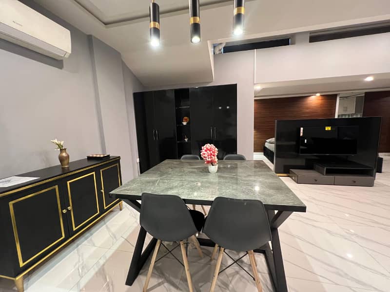 1 Bedroom VIP full furnishe flat for rent per day available in Bahia Town Lahore 5