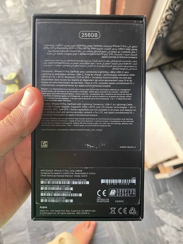 iPhone 11 Pro 256GB Dual PTA Approve with Box 11