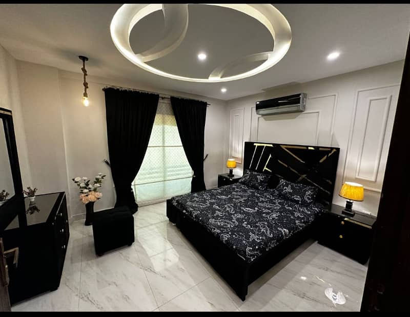 1 Bedroom VIP full furnishe flat for rent per day available in Bahia Town Lahore 7