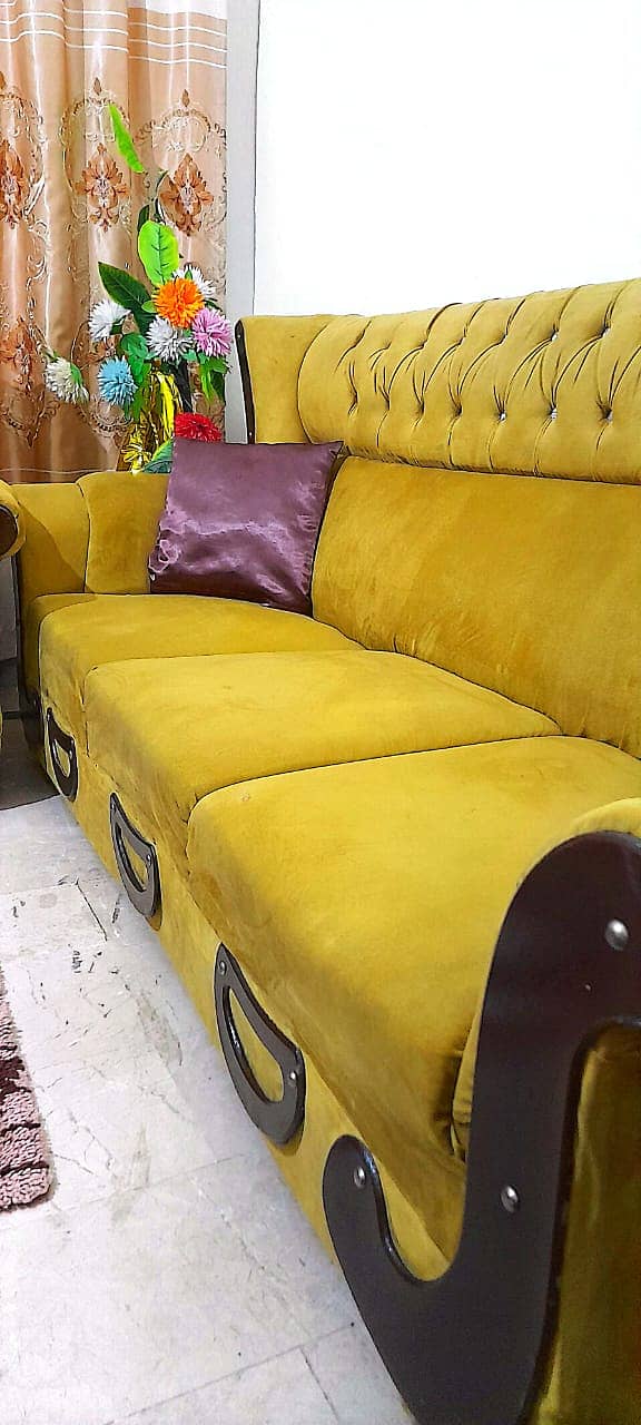 6 Seater Velvet Sofa Set / Sofa / 6 Seater / Bed / sale / velvet / 4