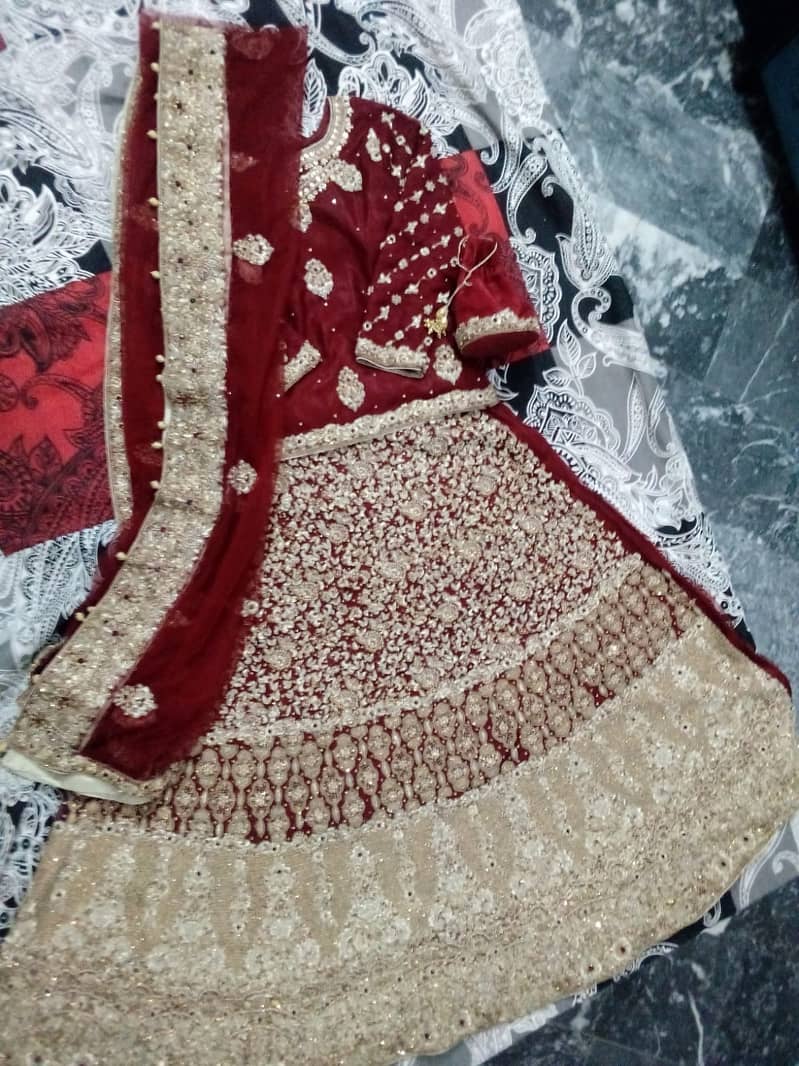 Red Pakistani Bridal Dress 0