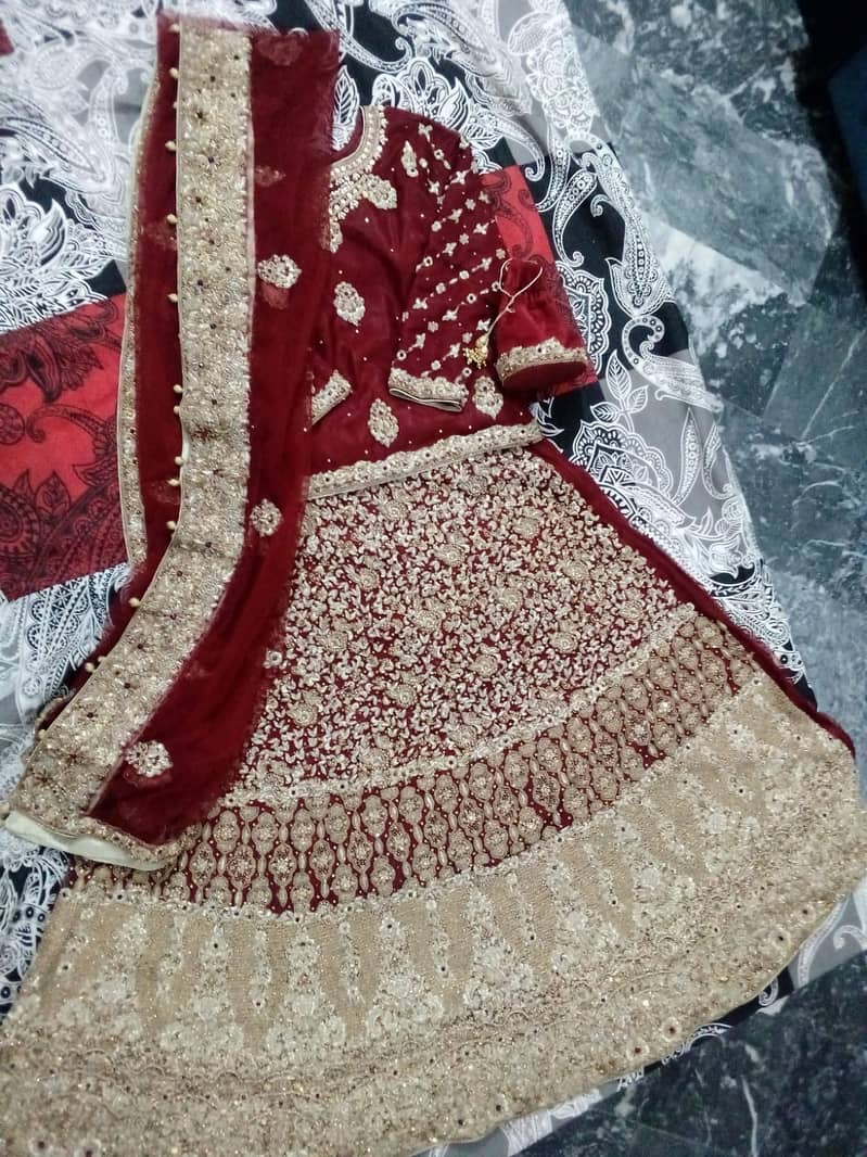 Red Pakistani Bridal Dress 1