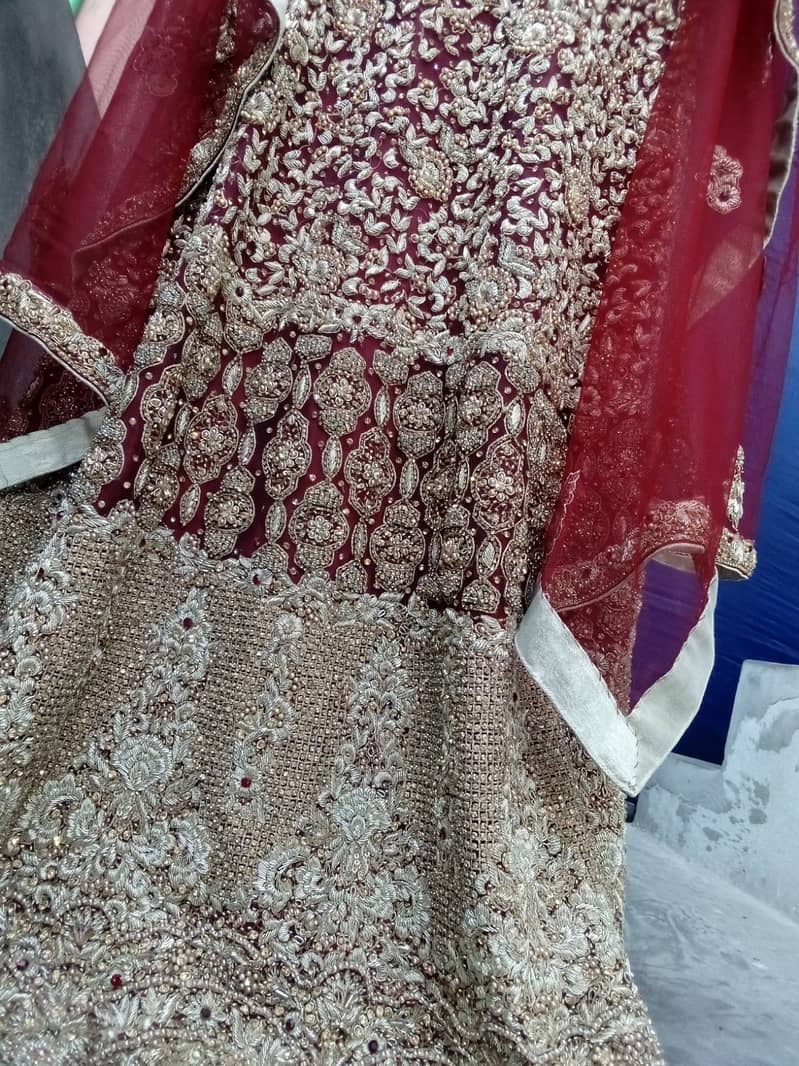 Red Pakistani Bridal Dress 5