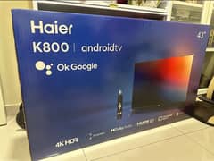 Haier Brand New 43 Inch 4K UHD Google LED (K800 Series)