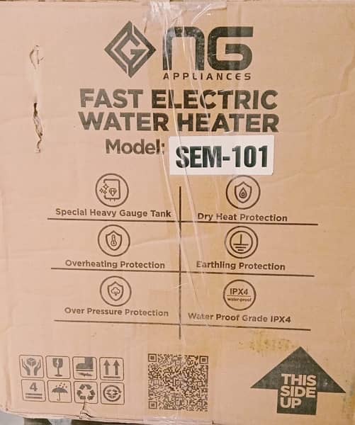 Nasgas sem 101 fast electric geyser with 10 litre huge tank 1