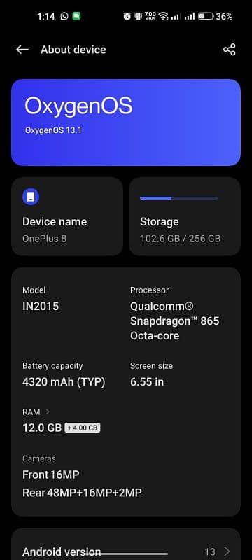 OnePlus 8 urgent selling 1