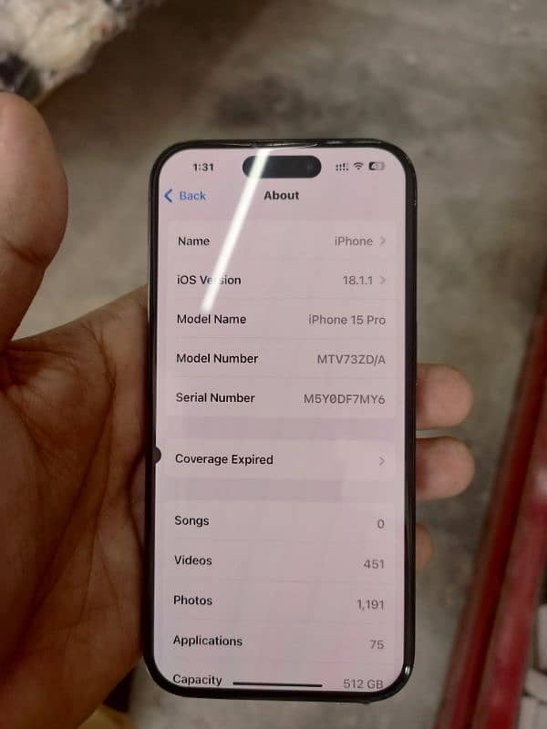 iphone 15pro  dual sim physical sim chal rahi hai e sim non active hai 1