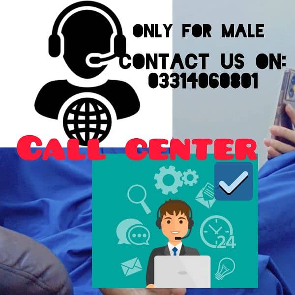 Need Male candidates for Call center 0