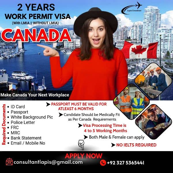 Canada Work Visa, Canada jobs, Labour Visa 0