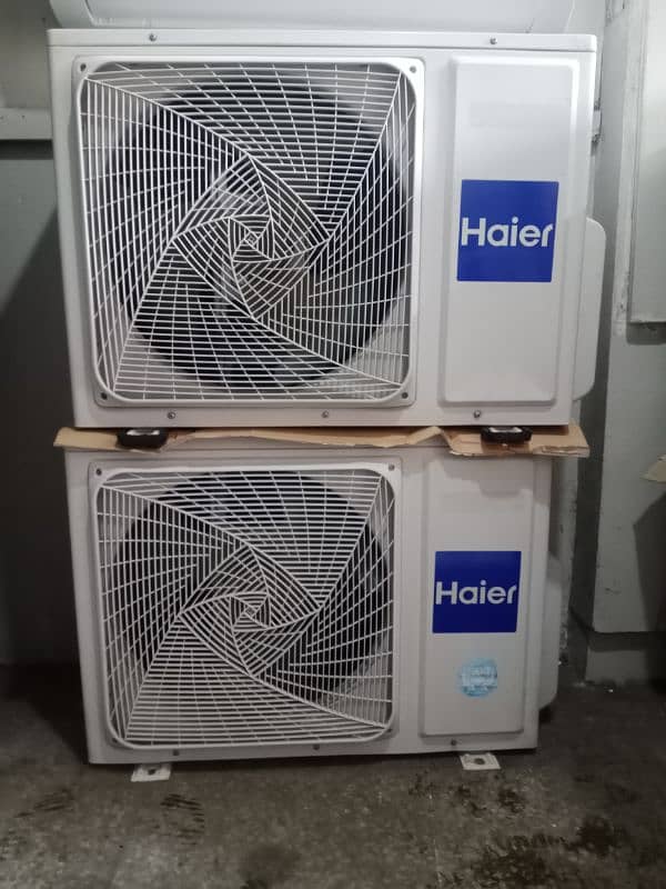 Haier 2 ton Dc inverter heat&cool with warranty card 1