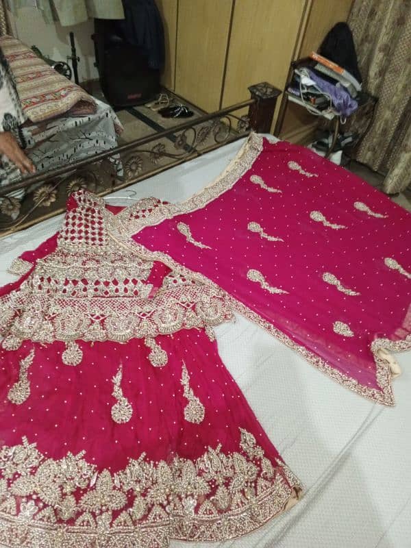 40000 price of New bridal lehenga in new condition 2