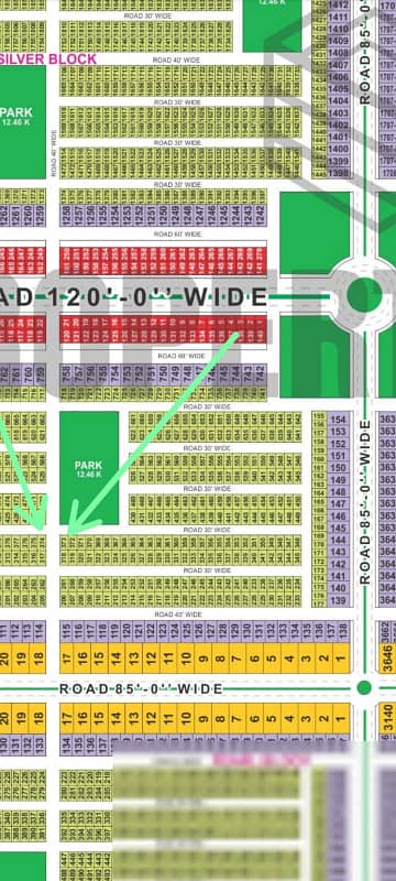 5 MARLA CORNER FACING PARK PLUS 40FT ROAD INVESTAR RATE PLOT SALE 0