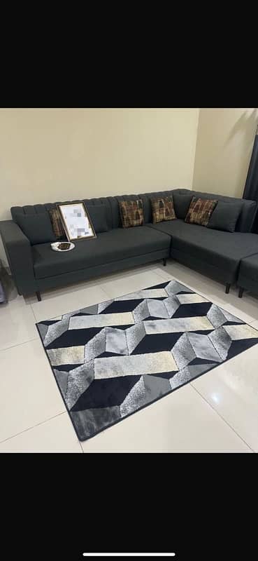 7 seater L shape sofa 0