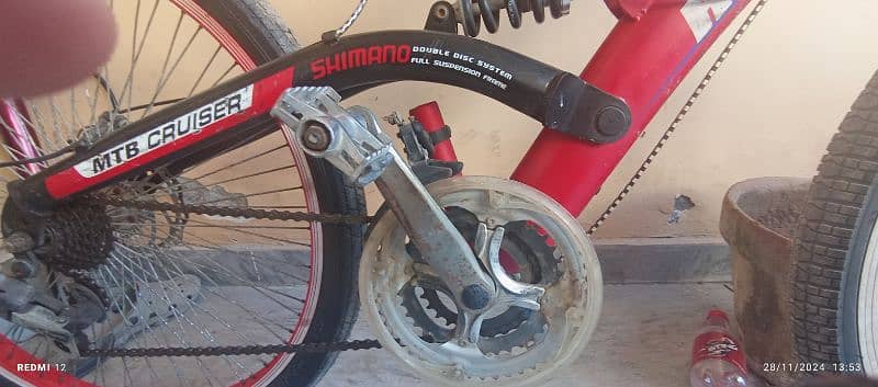 Humber Mountain bike Original Shimano frame ,dual disc system . MTB 3