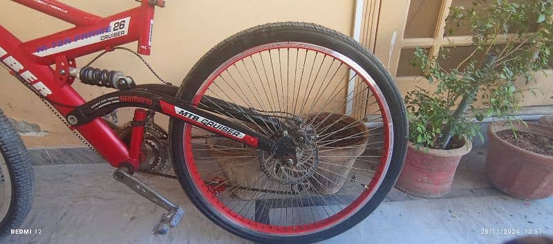 Humber Mountain bike Original Shimano frame ,dual disc system . MTB 10