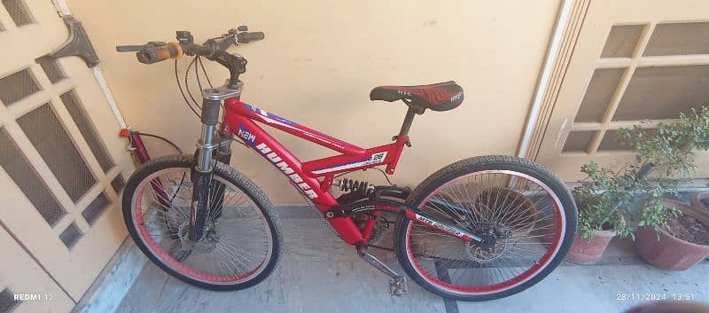 Humber Mountain bike Original Shimano frame ,dual disc system . MTB 11