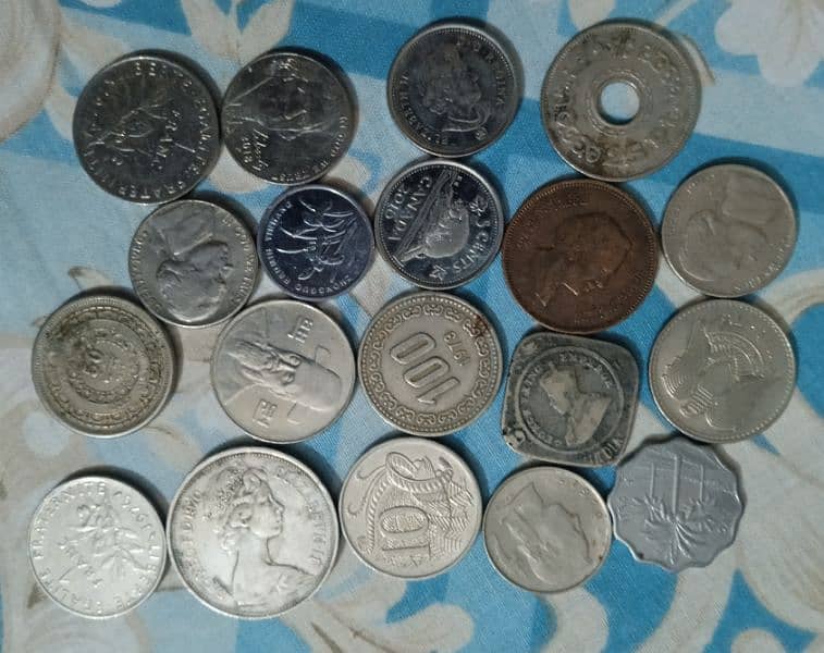 old different countries coins 0