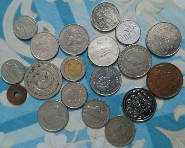 old different countries coins 1